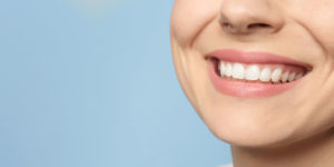 dental patient smiling after clear aligners procedure
